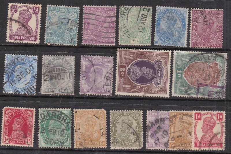 INDIA ^^^^^x18  used   CLASSICS ( GEO V)  $$  @ lar 2746india6