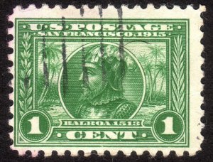 1914, US 1c, Vasco Núñez de Balboa, Used, Sc 401