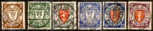 Danzig 1924 SC# 168,173,179,183,187,191 Used CH4