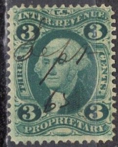 SCOTT R18c  USED  SHERWOOD STAMP  A1