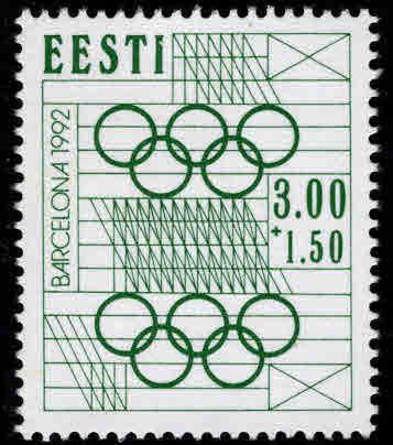 Estonia Scott B61  MNH** Olympic semi-postal stamp