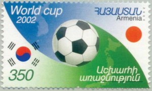 Armenia MNH** 2002 Football World Cup Korea Japan Flags Ball Soccer Scott 654