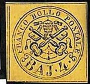 94706e - Antichi Stati STATO PONTIFICIO: Sassone # 5A  -  NUOVO Linguellato MH 