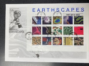 FDC 4710 EARTHS CAPES Sheet of 15 Forever Stamps Cancelled On ArtCraft Cover
