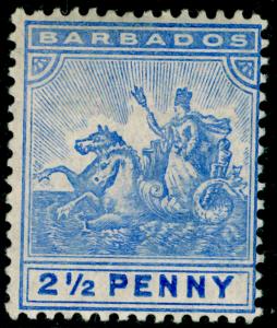 BARBADOS SG139, 2½d blue, LH MINT. Cat £28.