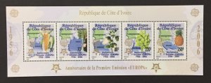 Ivory Coast 2006 #1160a S/S, Europa 50th Anniversary, MNH.