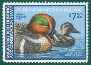 US 1979 Sc RW46 Green Winged Teals Mint Never Hinged VF/XF 