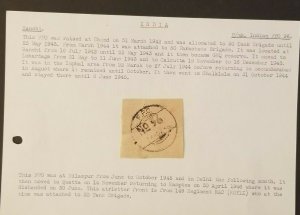 1943 Ranchi India to Devon England WWII Air Mail Letter Card Censorship Cover