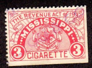 Mississippi State Revenue, Cigarettes, SRS # C2, used Lot 200560 -05