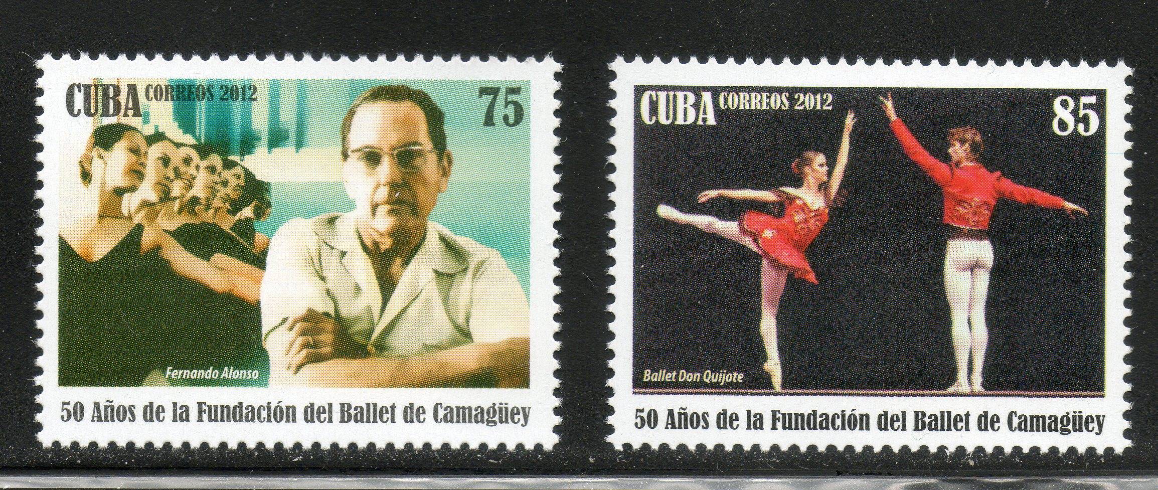 CUBA Sc# 5339-5340  CAMAGUEY BALLET  Cpl set of 2  2012  MNH