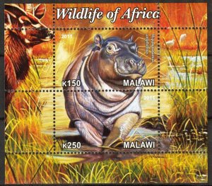 Malawi 2011 Animals Hippopotamus (2) MNH Private