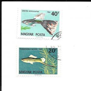 Hungary Stamps  Fish