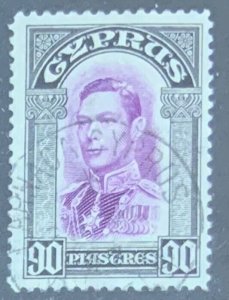 CYPRUS 1938 90p (10/-). SG162 SUPERB USED