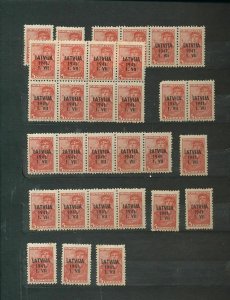 LATVIA 1941 Blocks MNH +Few Others (Apprx 450 Stamps) GM300