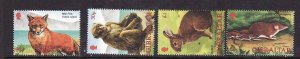 Gibraltar-Sc#909-12-unused NH set-Animals-Wildlife-2002-