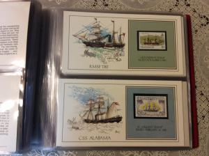 Worldwide Collection of 39 Cachet Cards,Ships,Sailing ships Fine inSpecial Album