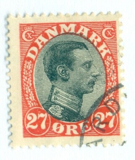 DENMARK #110, Used, Scott $50.00 