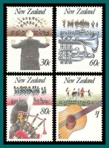 New Zealand 1986 Music, MNH #857-860,SG1407-SG1410