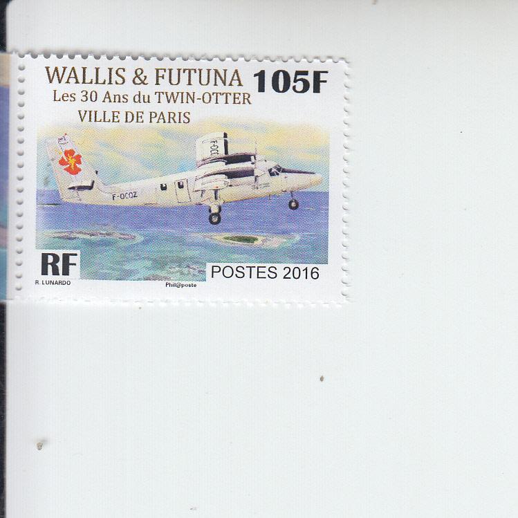 2016 Wallis & Futuna Is Twin Otter Airplane (Scott 778) MNH