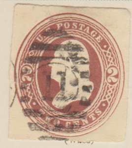 U.S. Scott #W283 Washington - Stamped Envelope Stamp - Used Single