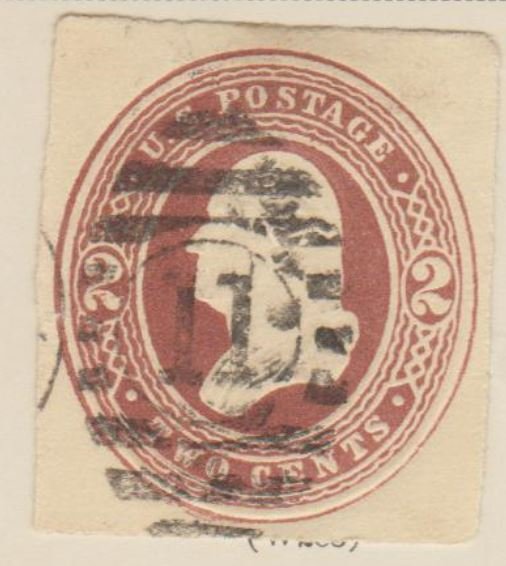 U.S. Scott #W283 Washington - Stamped Envelope Stamp - Used Single