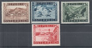 Austria Sc 496-499 MLH. 1946 Scenic Views, cplt set, F-VF