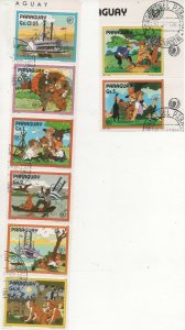 Thematic Stamps Others - PARAGUAY 1985 MARK TWAIN 7v used