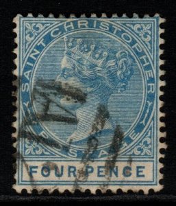 ST.CHRISTOPHER SG17 1882 4d BLUE USED