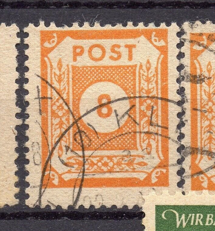 Germany Ost Sachsen 1945 Early Issue Fine Used 8pf. NW-05674