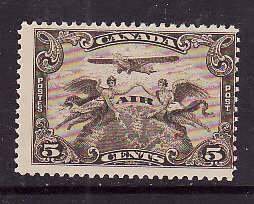 Canada-Sc#C1- id56-unused hinged 5c Airmail-1928-