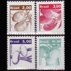 BRAZIL 1982 - Scott# 1658-63 Crops Issued 1982 2-10cr NH