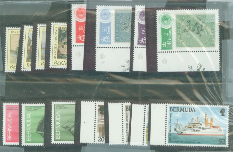 Bermuda #590-604  Single (Complete Set)