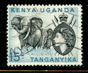 kenya Uganda Tanganyika # 106, Used. CV $ 1.60