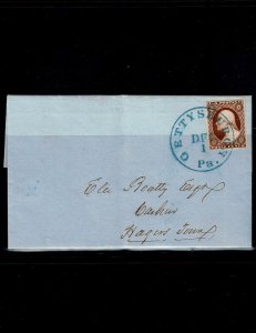 Scott 11A Superb on cover