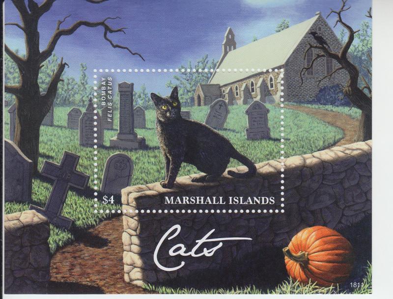 2018 Marshall Is Cats SS (Scott 1182) MNH