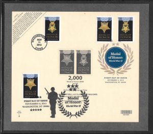 Just Fun Cover #4822-23 FDC Medal of Honor World War II Top Deck Card. (my622)