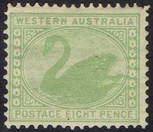 WESTERN AUSTRALIA 1902 SWAN 8D WMK V/CROWN