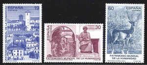 Spain #2871-73 ~ Cplt Set of 3 ~ Unused, Light HM (1996)