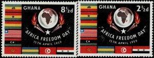 GHANA 1959 AFRICA FREEDOM DAY MNH