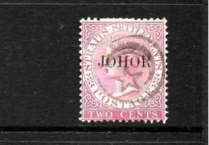 JOHORE 1884-91    2c    QV   FU   SG15  