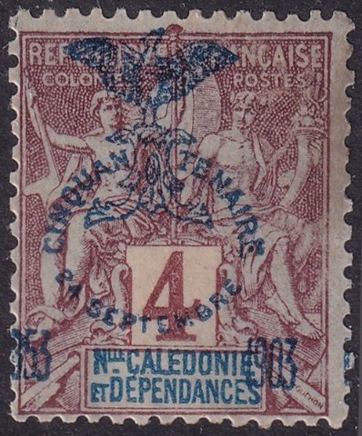 New Caledonia 1903 Sc 68 MH* heavy hinge