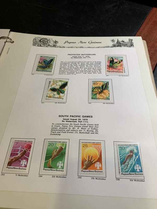 STAMP STATION PERTH: PNG Complete Collection from 1952 to 1989 Mint Never Hinged