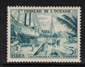 FRENCH POLYNESIA 1956 FIDES Issue; Scott 181, Yvert 204; MNH