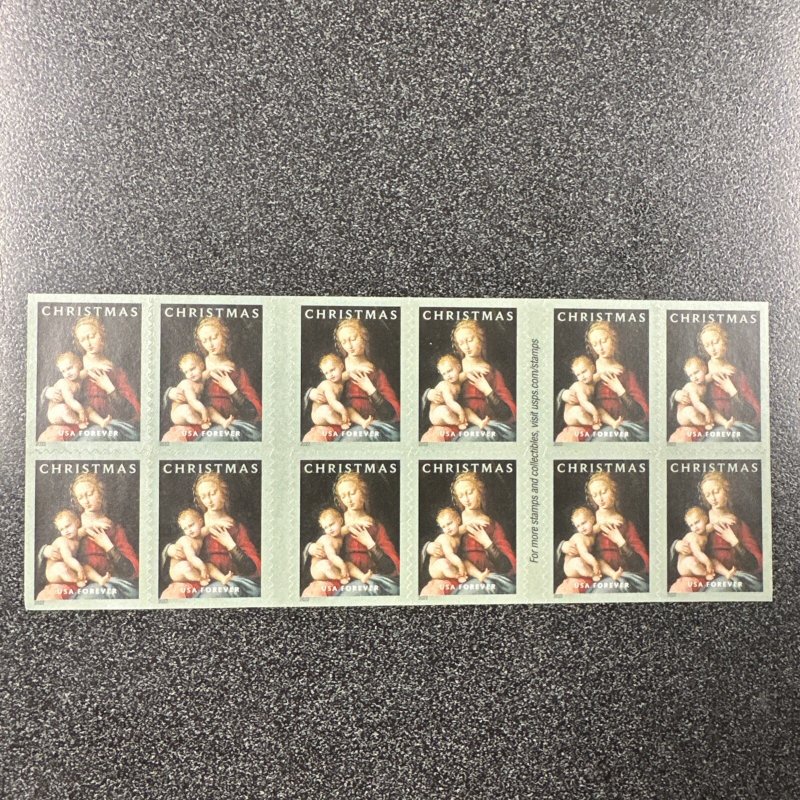 #5721 Virgin And Child Christmas Forever Stamp Booklets Of 20