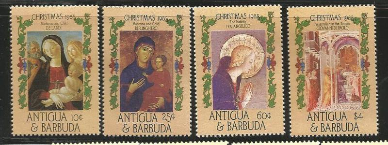 ANTIGUA & BARBUDA 905-908 MINT HINGED CHRISTMAS 1985