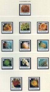 Alderney 2006 Corals & Anenomies Set SGA288/A308 Unmounted Mint