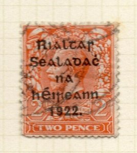 Ireland 1922 GV  Early Issue Fine Used 2d. 1922 Optd NW-185971