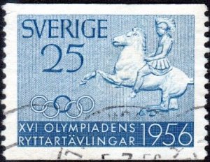 Sweden 488 - Used - 25o Greek Horseman (1956)