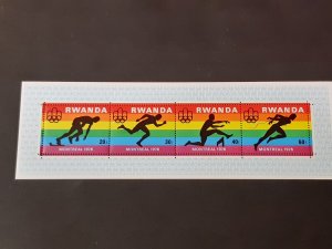 Rwanda 1976. Olympic Games - Montreal, Canada ** MNH Full set Mi Bl 72