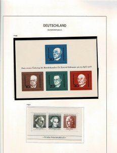 Davo 1946 – 1969 Germany (BRD I) Album With Stamps